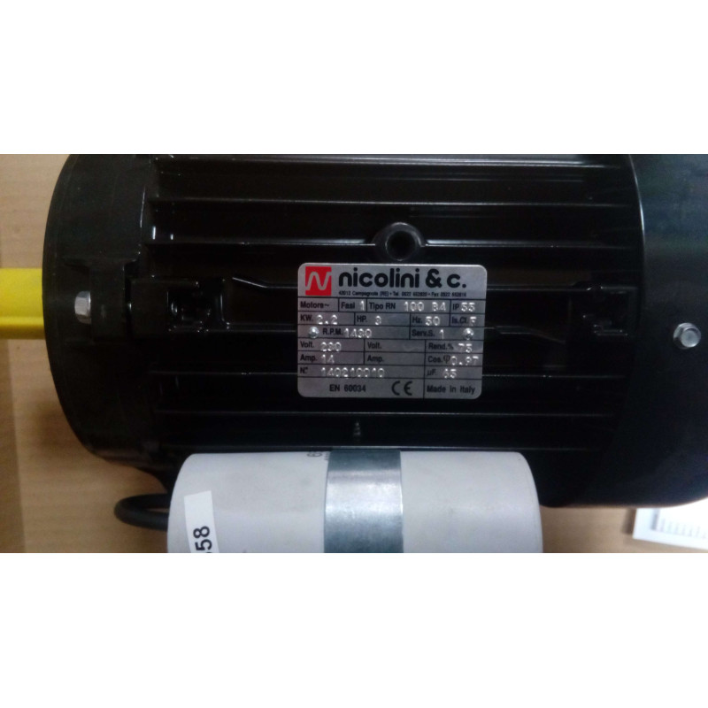 MOTEUR MONOPHASE 3HP 2.2KW  - JUMBO 220