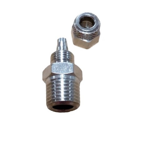 RACCORD DROIT 1/4 M6 RESERVOIR / POMPE EC/G