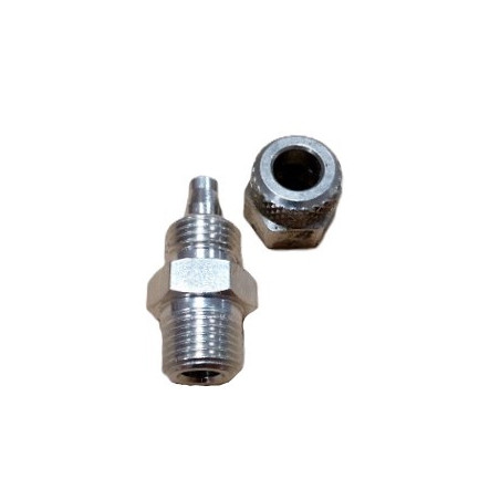 RACCORD DROIT 1/8 M6 POUR FILTRE FUEL EC/GE