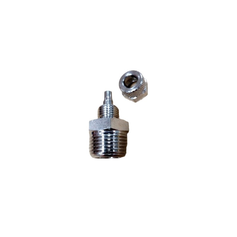 RACCORD DROIT 3/8 M6 ENTREE FILTRE FUEL ECG