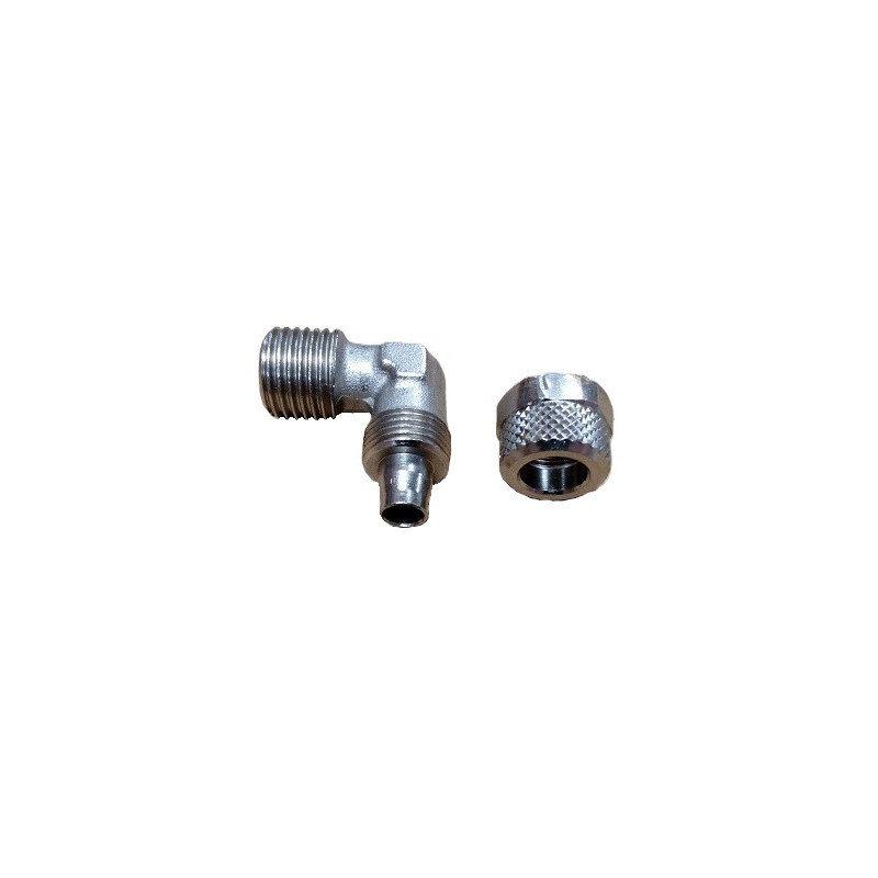RACCORD COUDE 90°1/4 M8 FILTRE FUEL C35-70