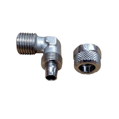 RACCORD COUDE 90°1/4 M8 FILTRE FUEL C35-70