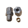 RACCORD DROIT 1/8 M6 PORTE LIGNE GICLEUR EC
