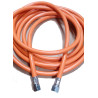 TUYAU DE GAZ ORANGE Lg 1.5m - GP - 2 RAC FEM