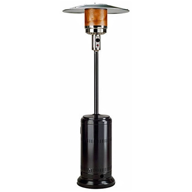 PARASOL CHAUFFANT GAZ PROPANE NOIR - 13KW