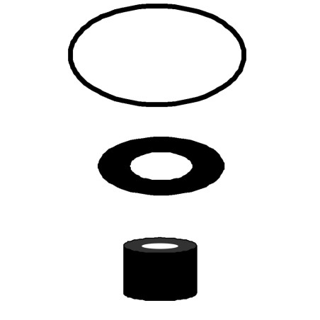KIT DE 3 JOINTS POUR POT FILTRE FUEL