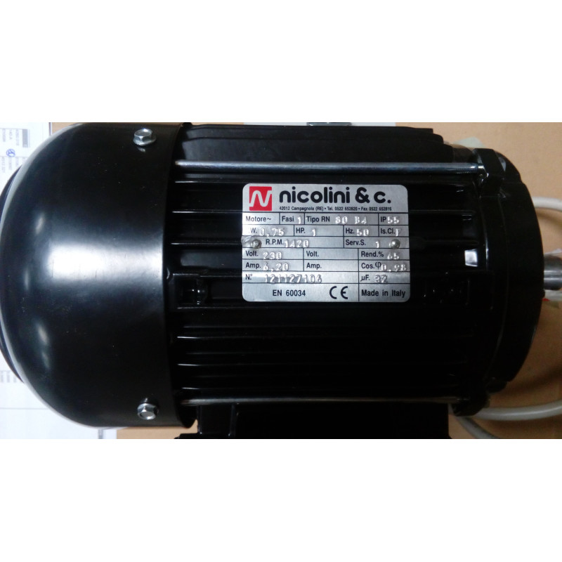 MOTEUR MONOPHASE 1HP 0.75KW  - al 19 * 40