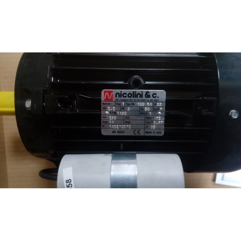 MOTEUR MONOPHASE 3HP 2.2KW  - JUMBO 220