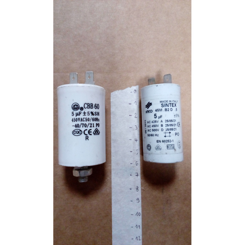 CONDENSATEUR 5 µF BRULEUR ECOFLAM EC/GE/GP